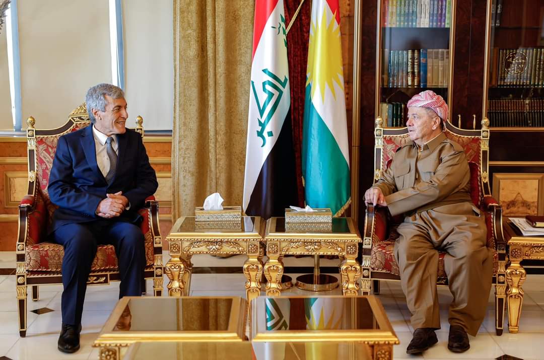 کۆبوونەوەی سەرۆک بارزانی و شاندێکی پارتی سوسیالیستی کوردستان (PSK)